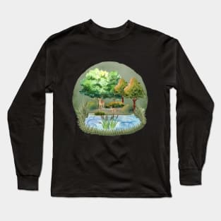 Lake in the forest Long Sleeve T-Shirt